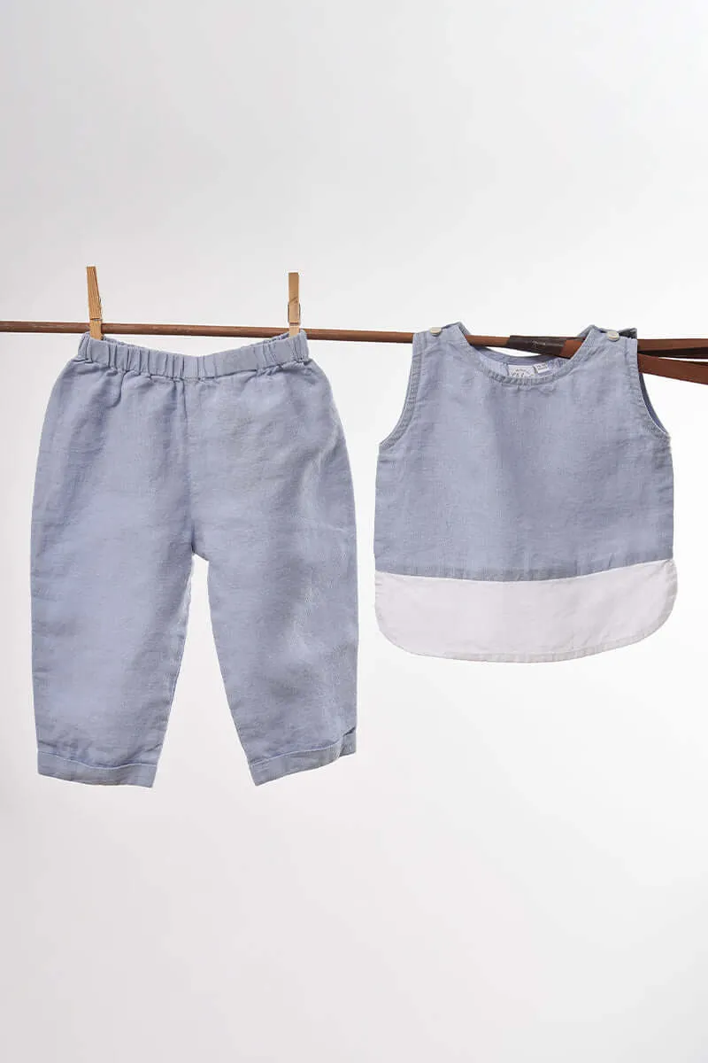 2 Colour Shirt & Trousers Set