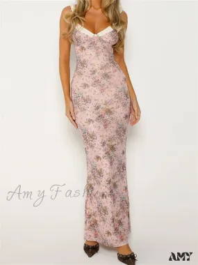 2024 Women  Sleeveless V-neck Backless Floral Print Patchwork Summer  Cocktail Party Female Vestidos