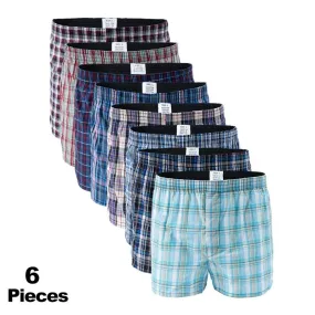 6Pcs Cotton Men Underwear Comfortable Underpants Male Boxers Panties for Shorts Boxershorts L-3XL
