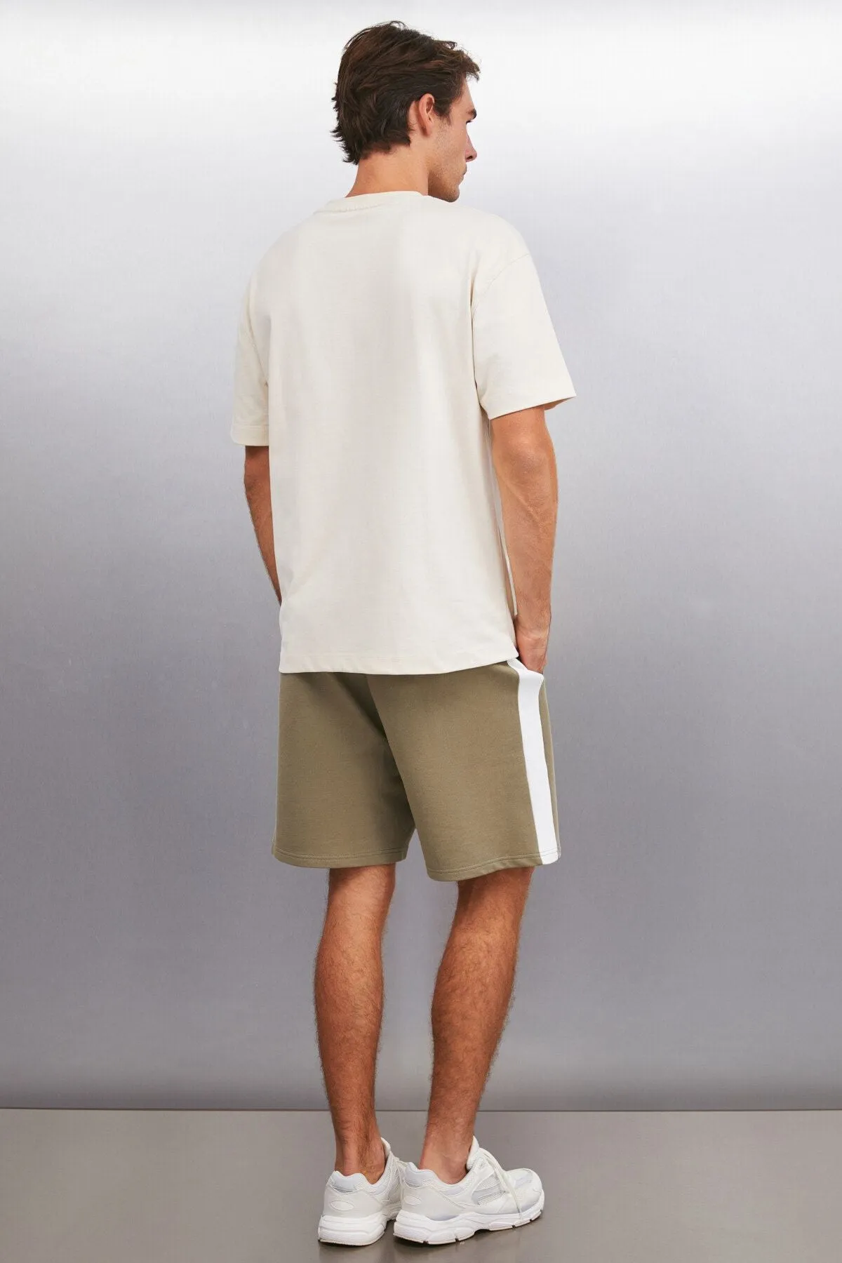 Alberto Men's Regular Fit comfortable cut 100 %cotton organic cotton khaki shorts