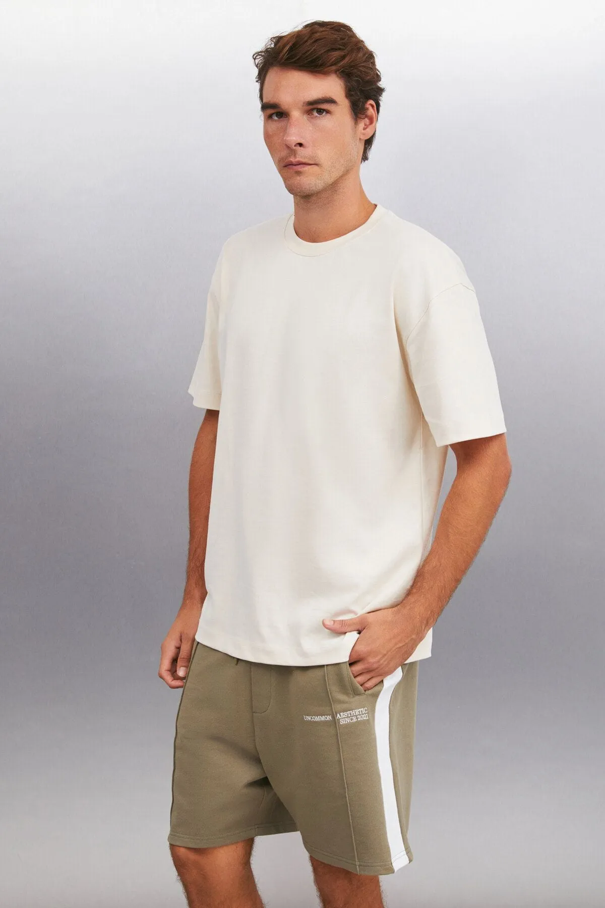 Alberto Men's Regular Fit comfortable cut 100 %cotton organic cotton khaki shorts