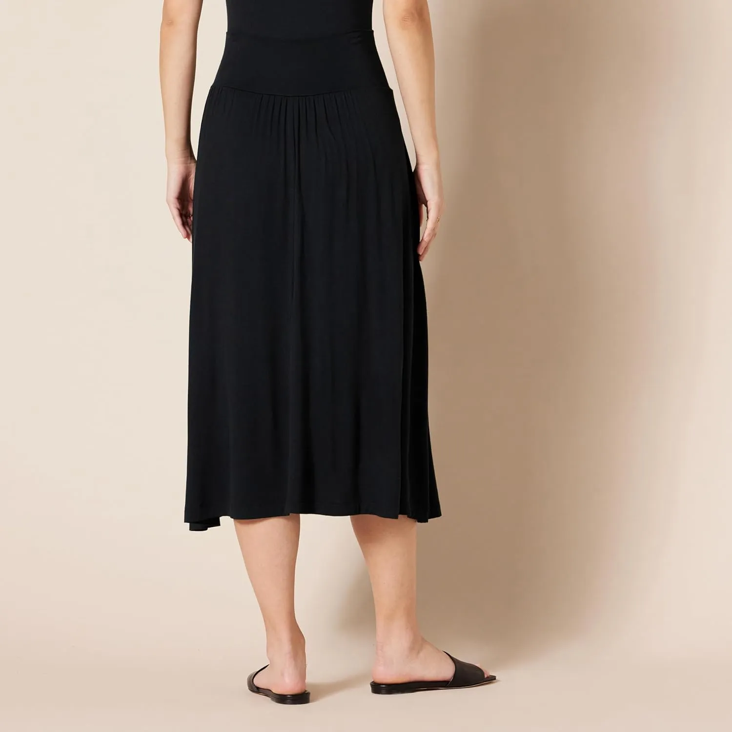 Amazon Essentials Women's Jersey Pull On Midi Length Skirt