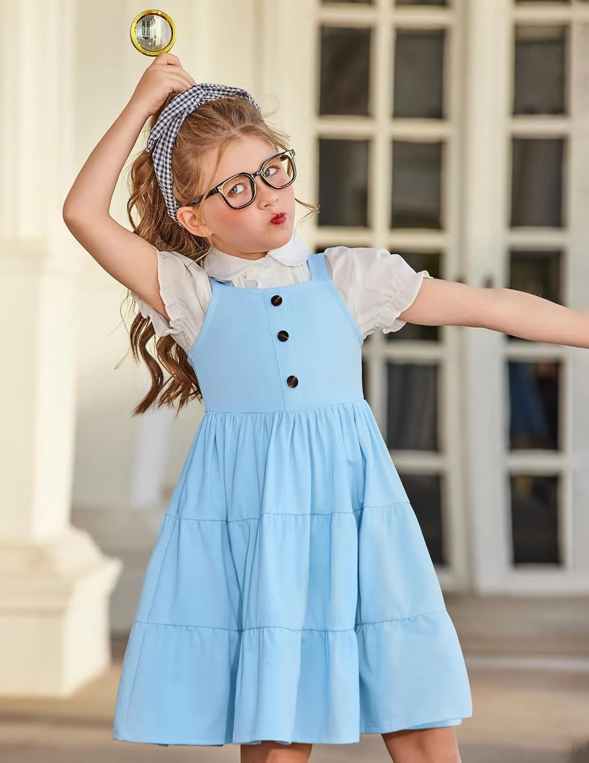 Arshiner Toddler Girl Dresses Casual Sleeveless Swing Flowy Sundress