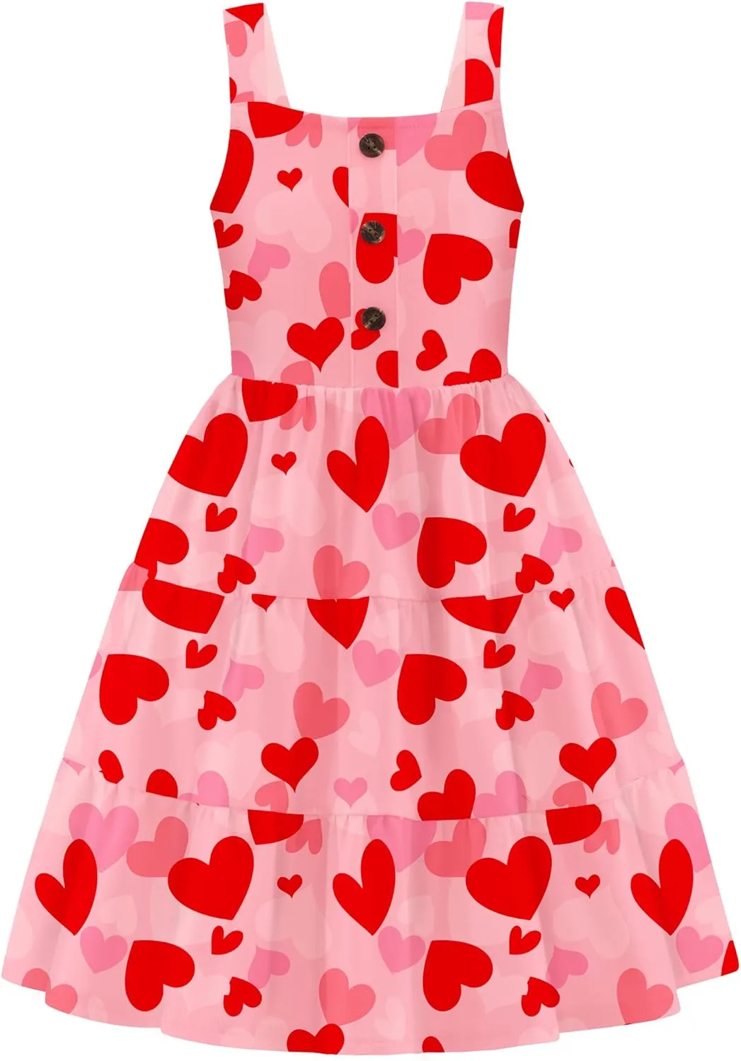Arshiner Toddler Girl Dresses Casual Sleeveless Swing Flowy Sundress