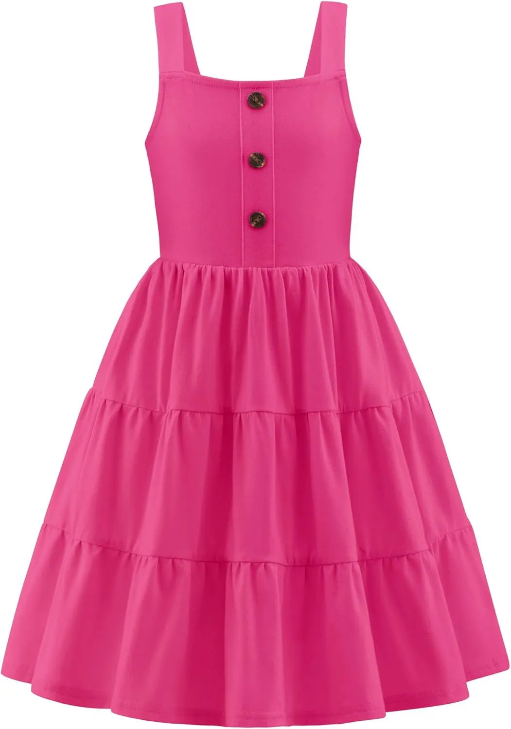 Arshiner Toddler Girl Dresses Casual Sleeveless Swing Flowy Sundress