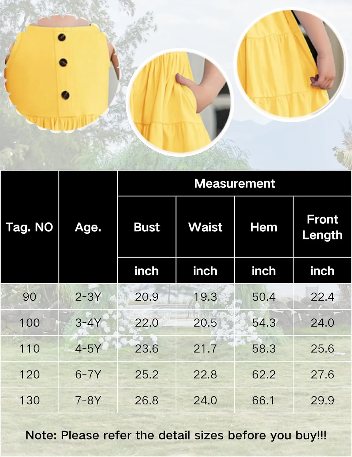 Arshiner Toddler Girl Dresses Casual Sleeveless Swing Flowy Sundress