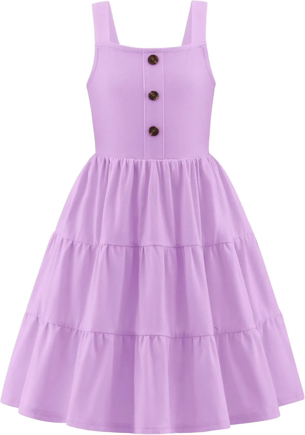 Arshiner Toddler Girl Dresses Casual Sleeveless Swing Flowy Sundress