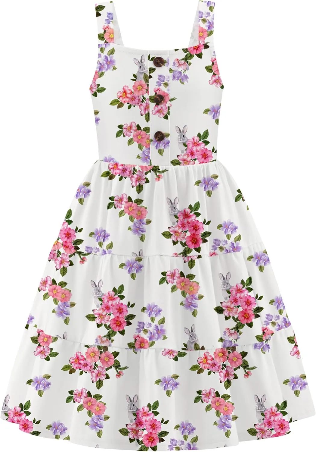 Arshiner Toddler Girl Dresses Casual Sleeveless Swing Flowy Sundress