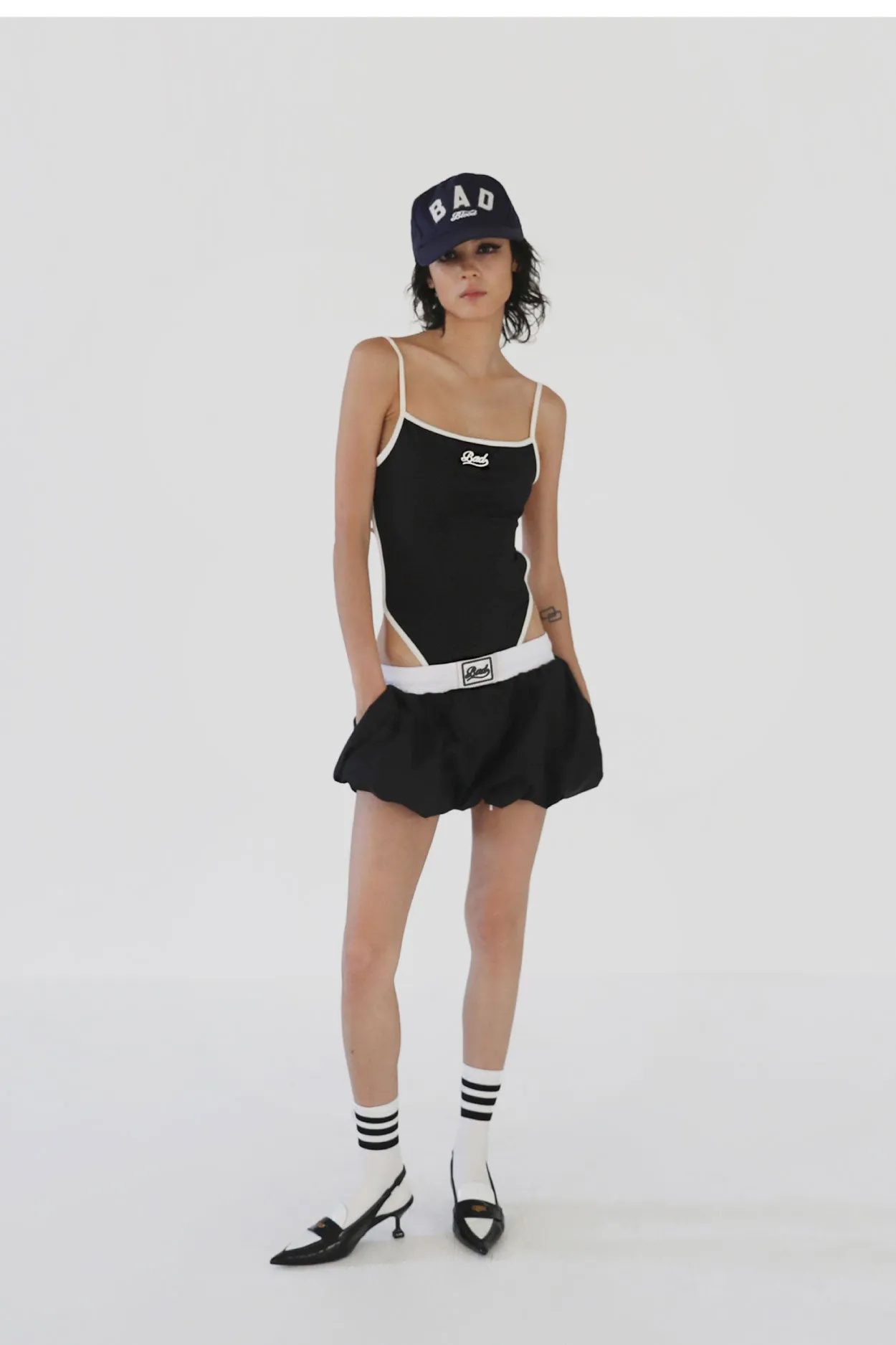 Badblood Billy Balloon Mini Skirt Black