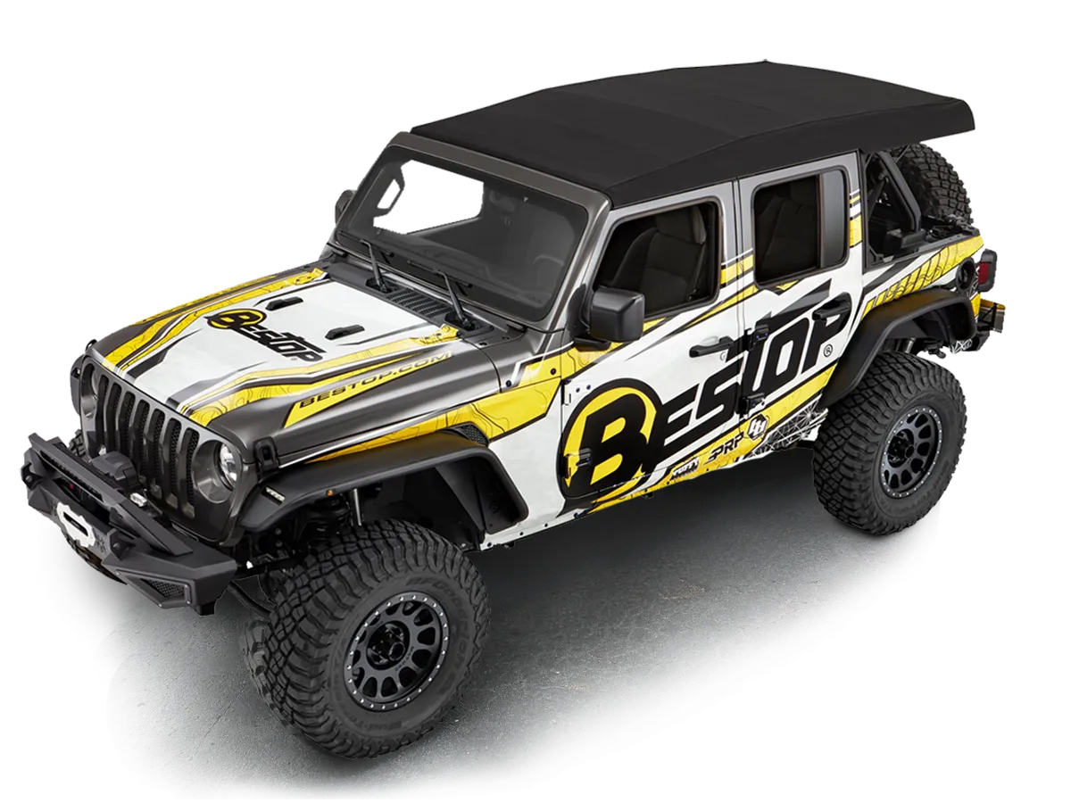 BESTOP Supertop Ultra (Black Twill) for 18-up Jeep Wrangler JL Unlimited