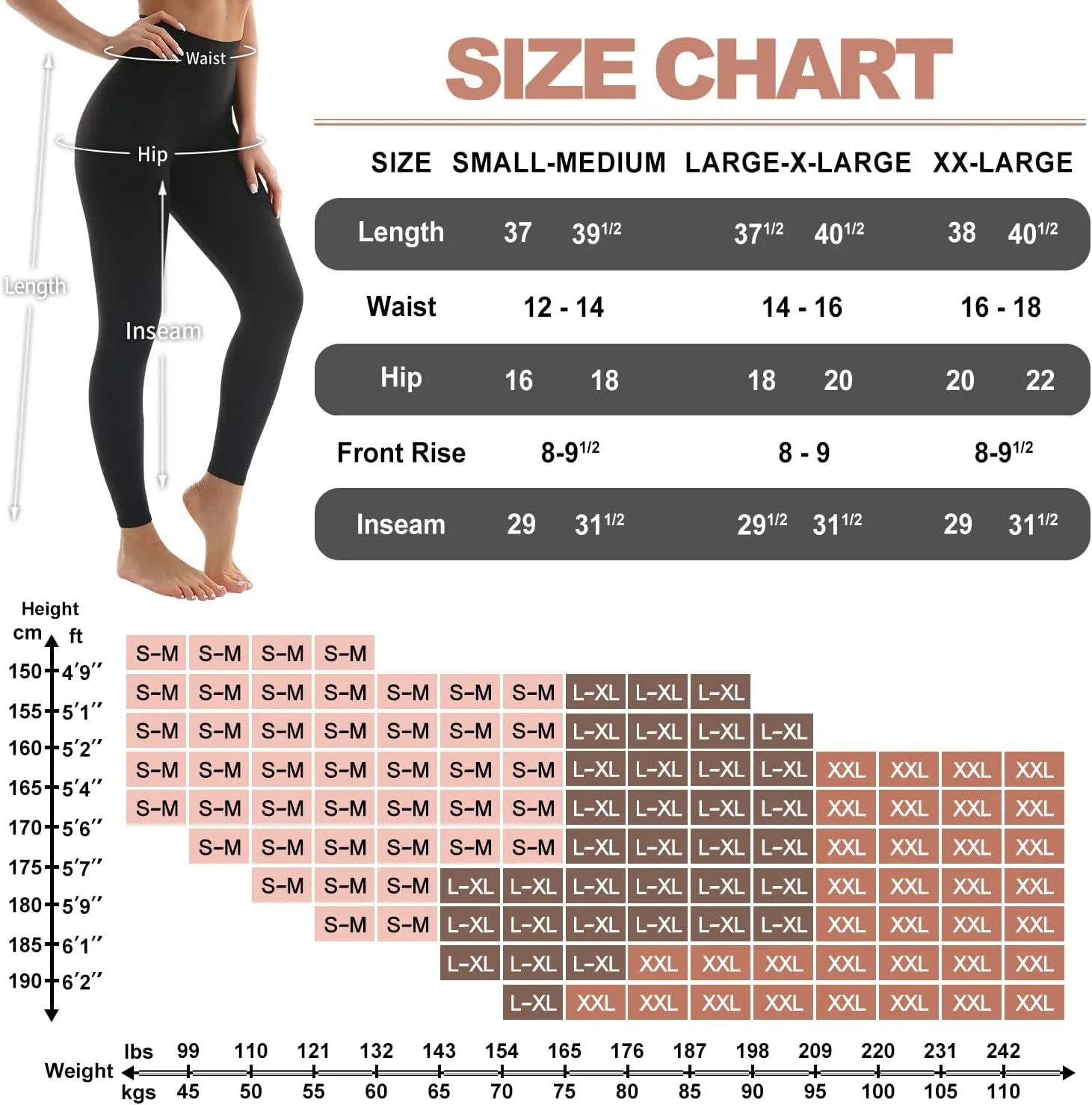 BLUEENJOY 3 Pack Leggings for Women - High Waisted Full Length Buttery Soft Yoga Pants for Workout Athletic Daily