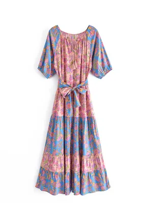 Boho Maxi Dress - Sundress - Sierra Sea Rose - Bohemian Style - Flowy Summer Dress