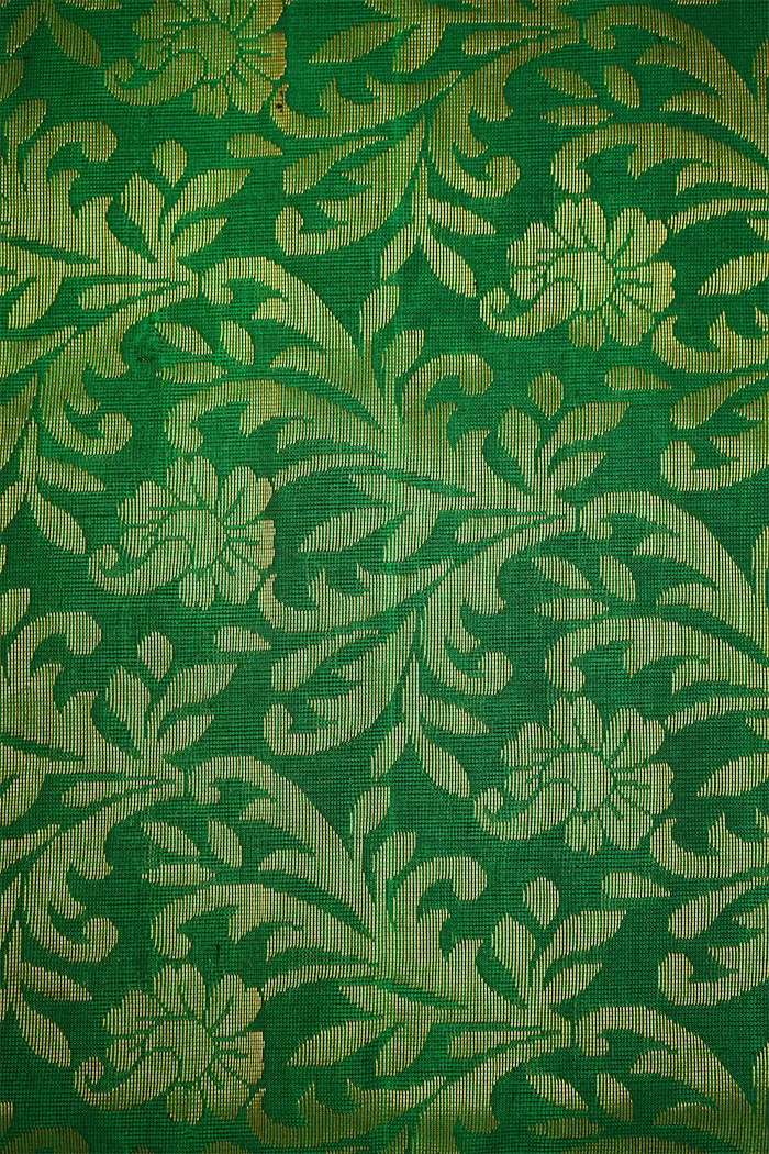BOTTLE GREEN WITH ROYAL BLUE SOFT SILK SAREE