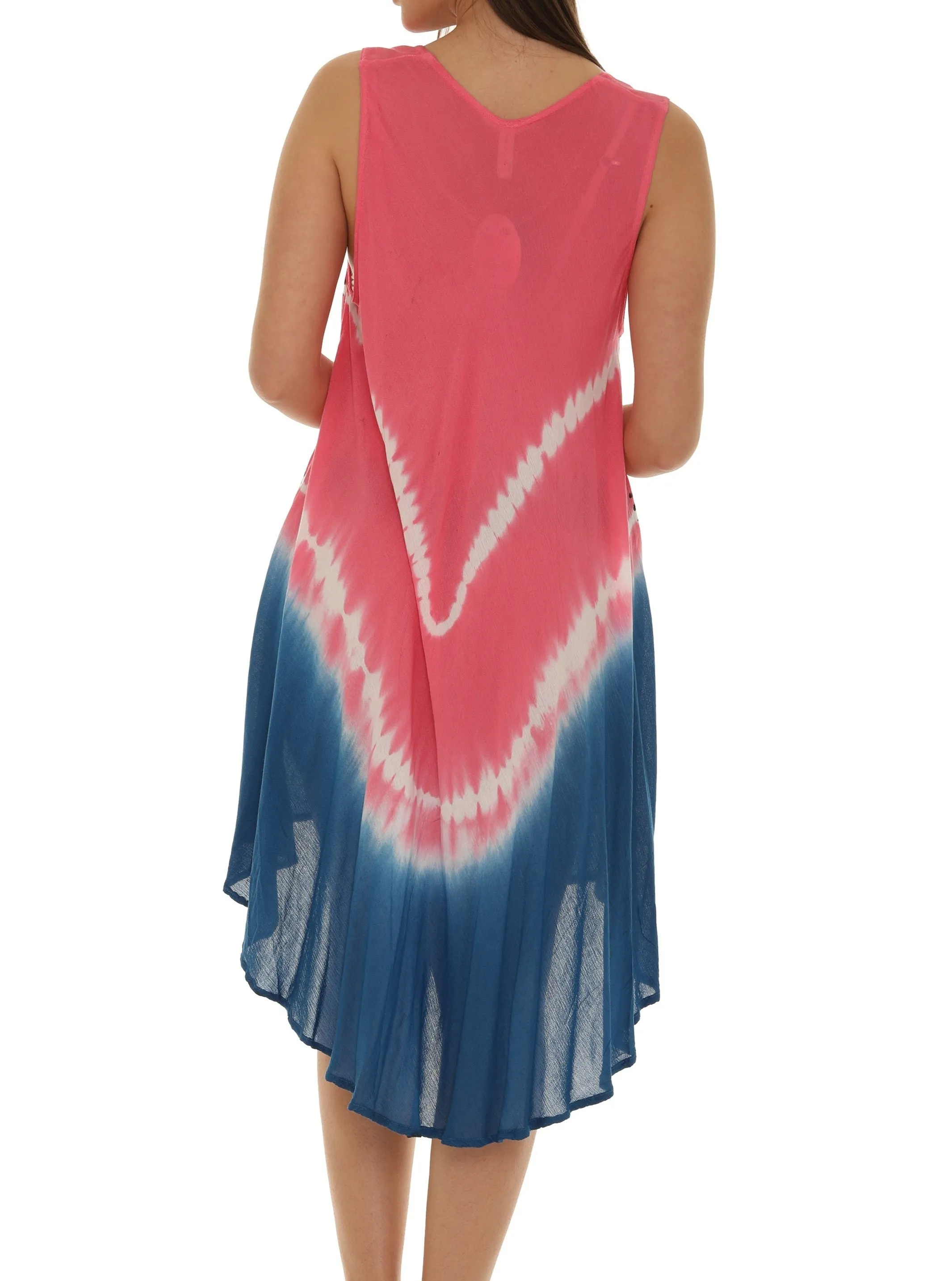 Butterflies With Two Tone Midi Rayon Sundress