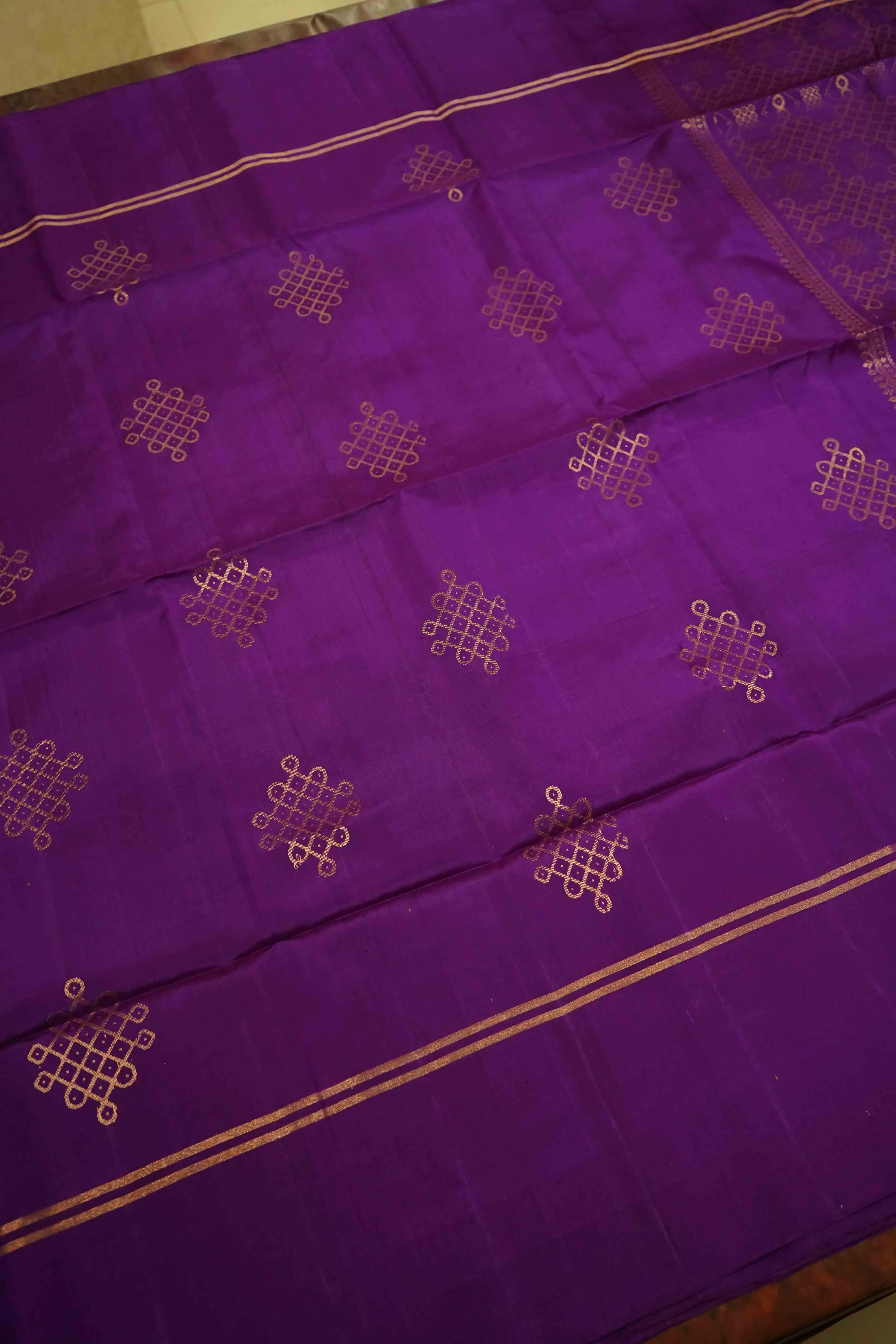 BUTTERFLY BUSH PURE KANCHI SOFT SILK SAREE