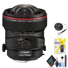 Canon TS-E 17mm f/4L Tilt-Shift Lens for Canon EF Mount   Accessories (International Model with 2 Year Warranty)