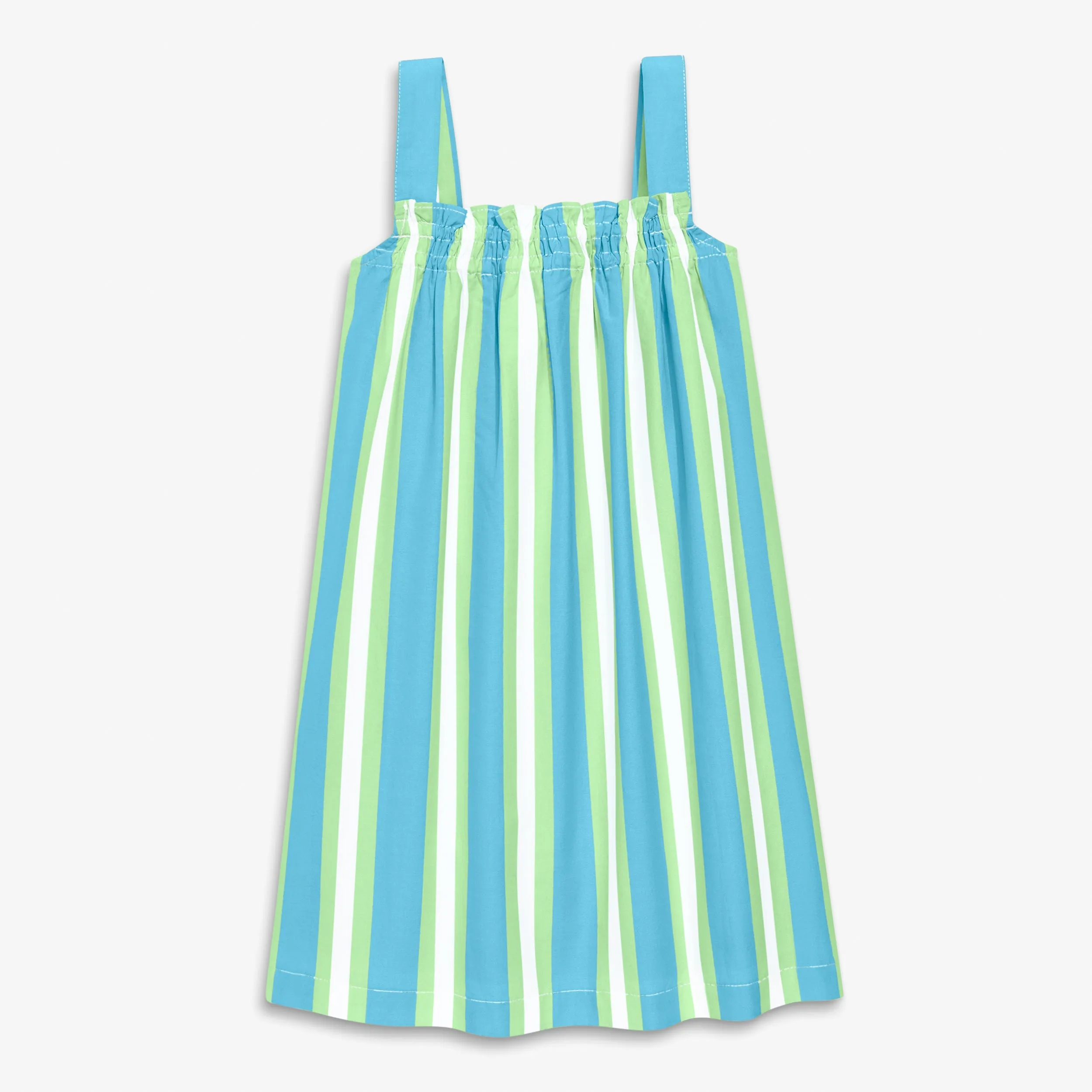 Clearance kids woven smocked sundress in stripe
