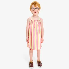 Clearance kids woven smocked sundress in stripe