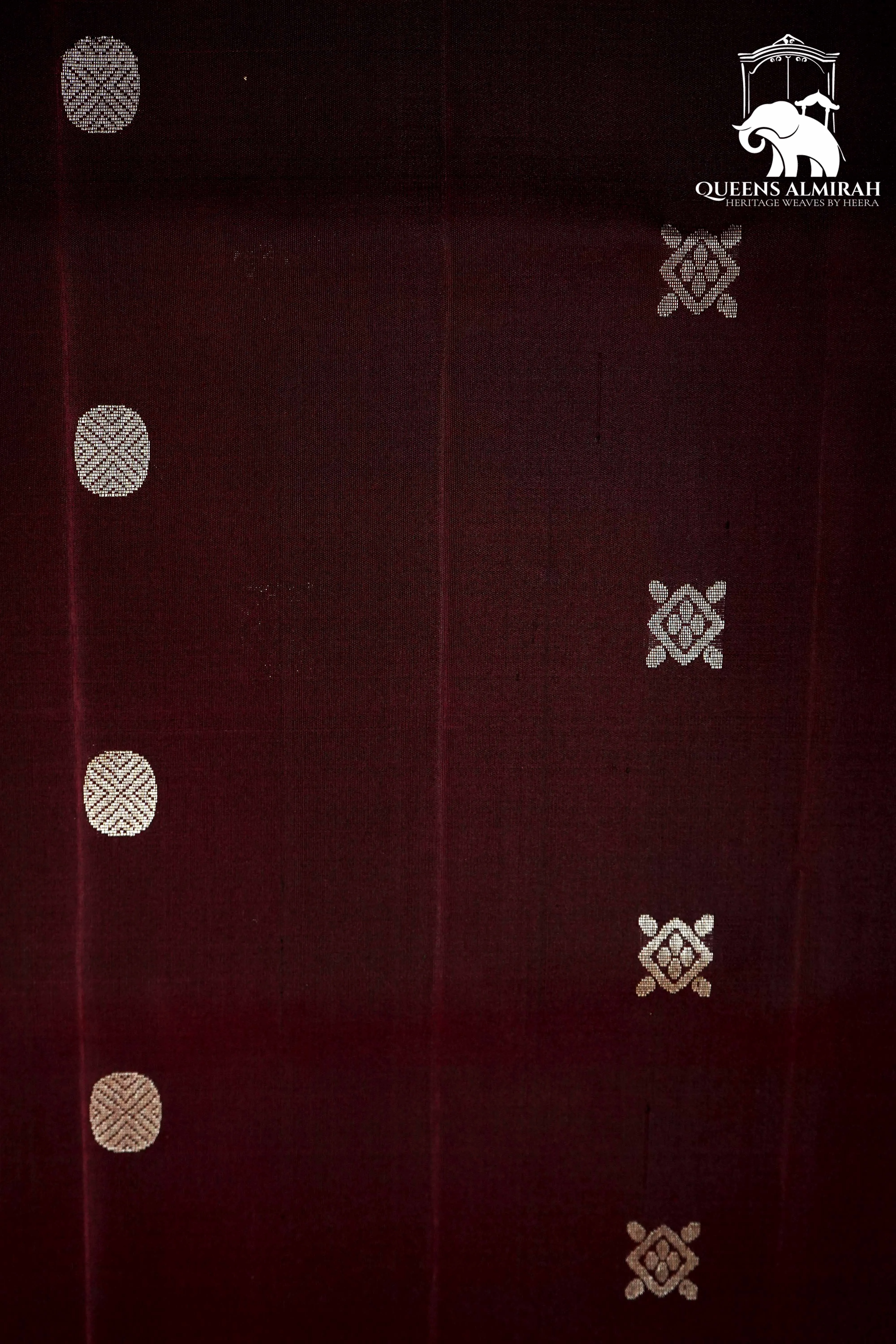 COFFEE BEAN BROWN WITH FIERY ORANGE SOFT SILK SAREE
