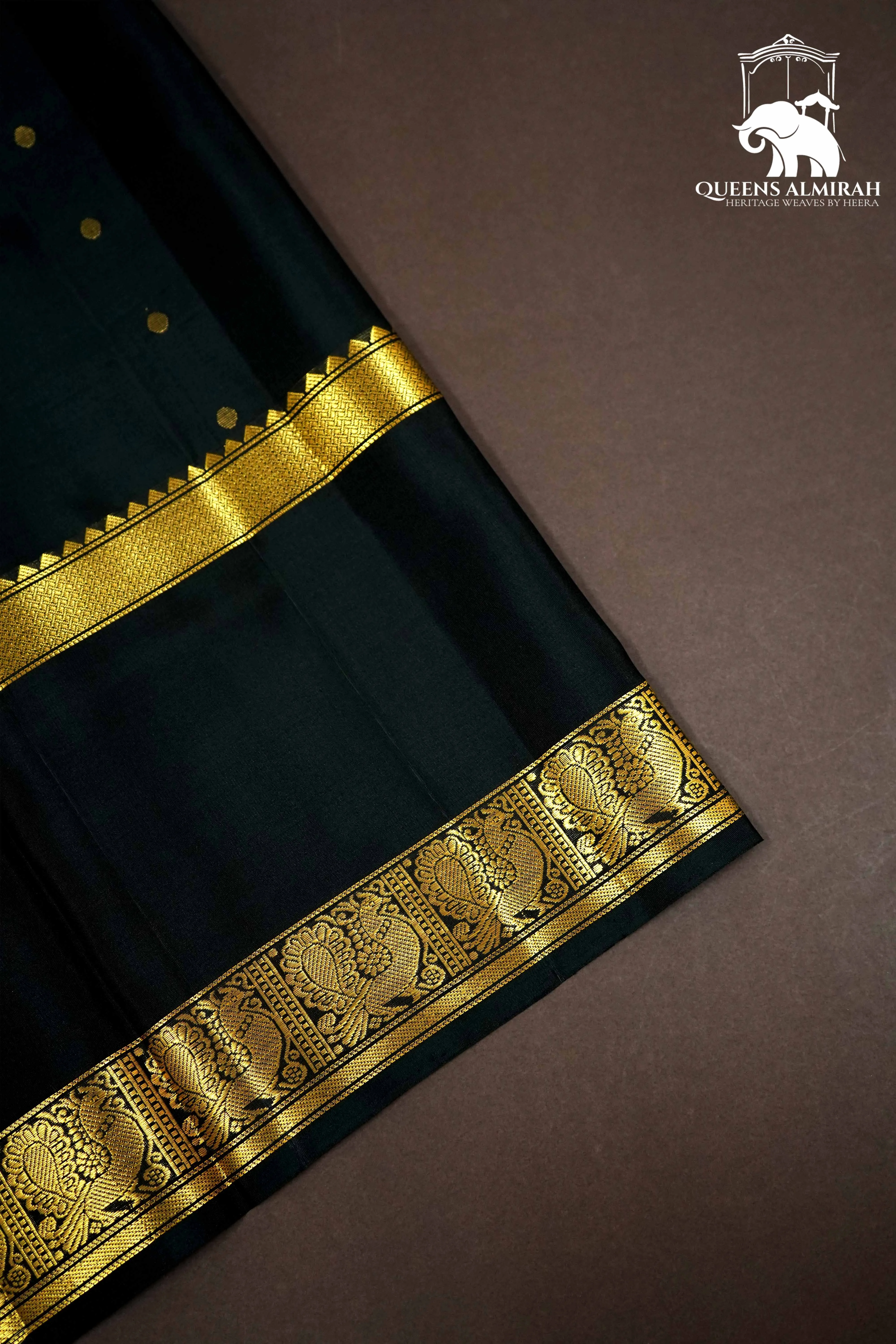 COPPER RUST WITH BLACK SOFT SILK SAREE