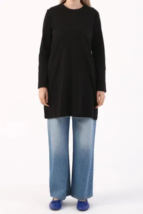 Extra Long Long-sleeve Basic Tee