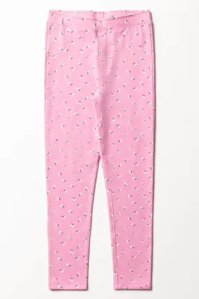 Flower Leggings Pink