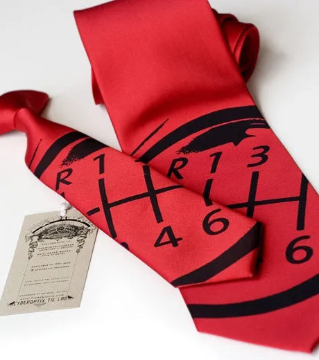 Gear Shift Necktie, Car Guy Tie