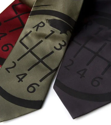 Gear Shift Necktie, Car Guy Tie