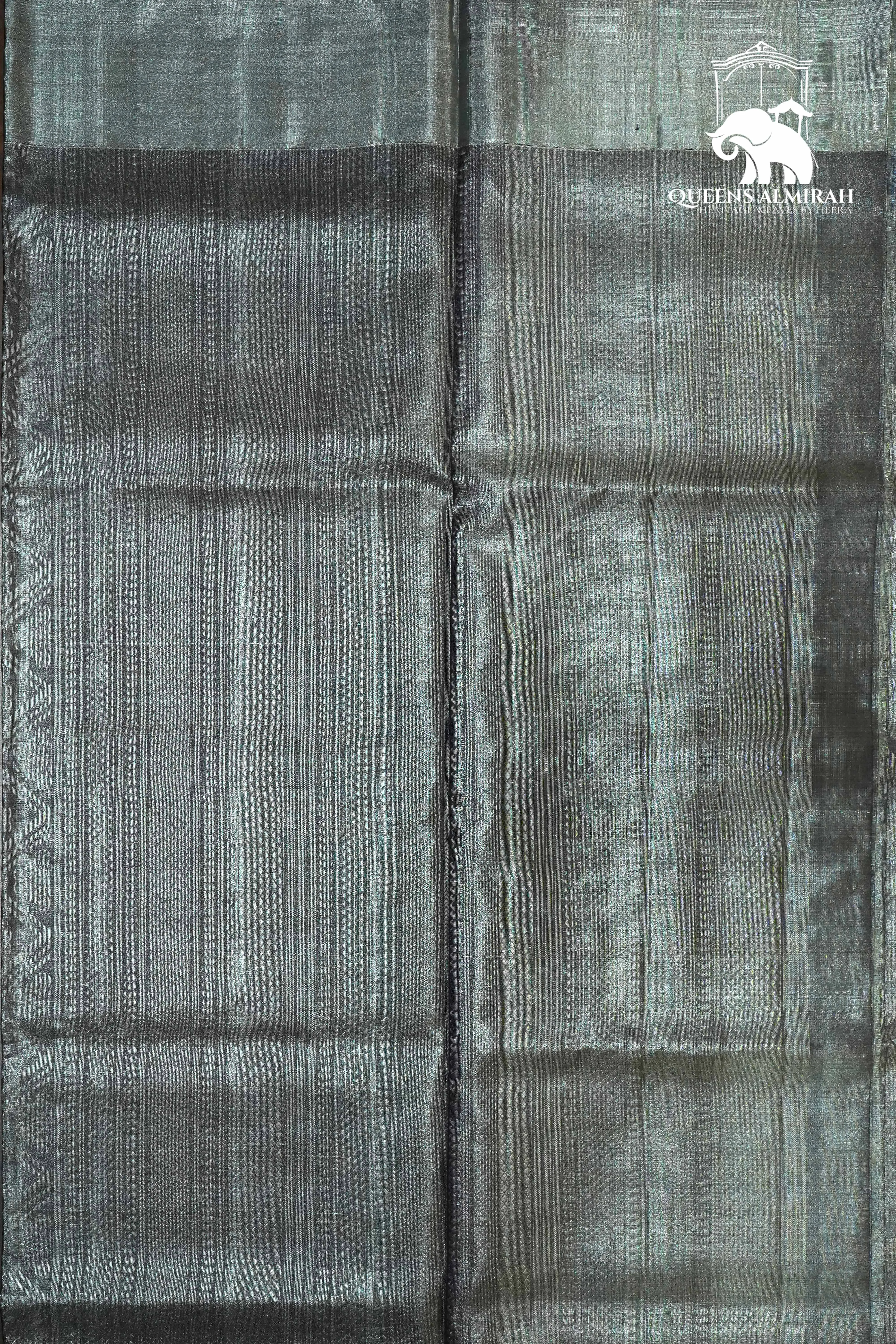 GREY WITH TISSUE BORDER SOFT SILK SAREE