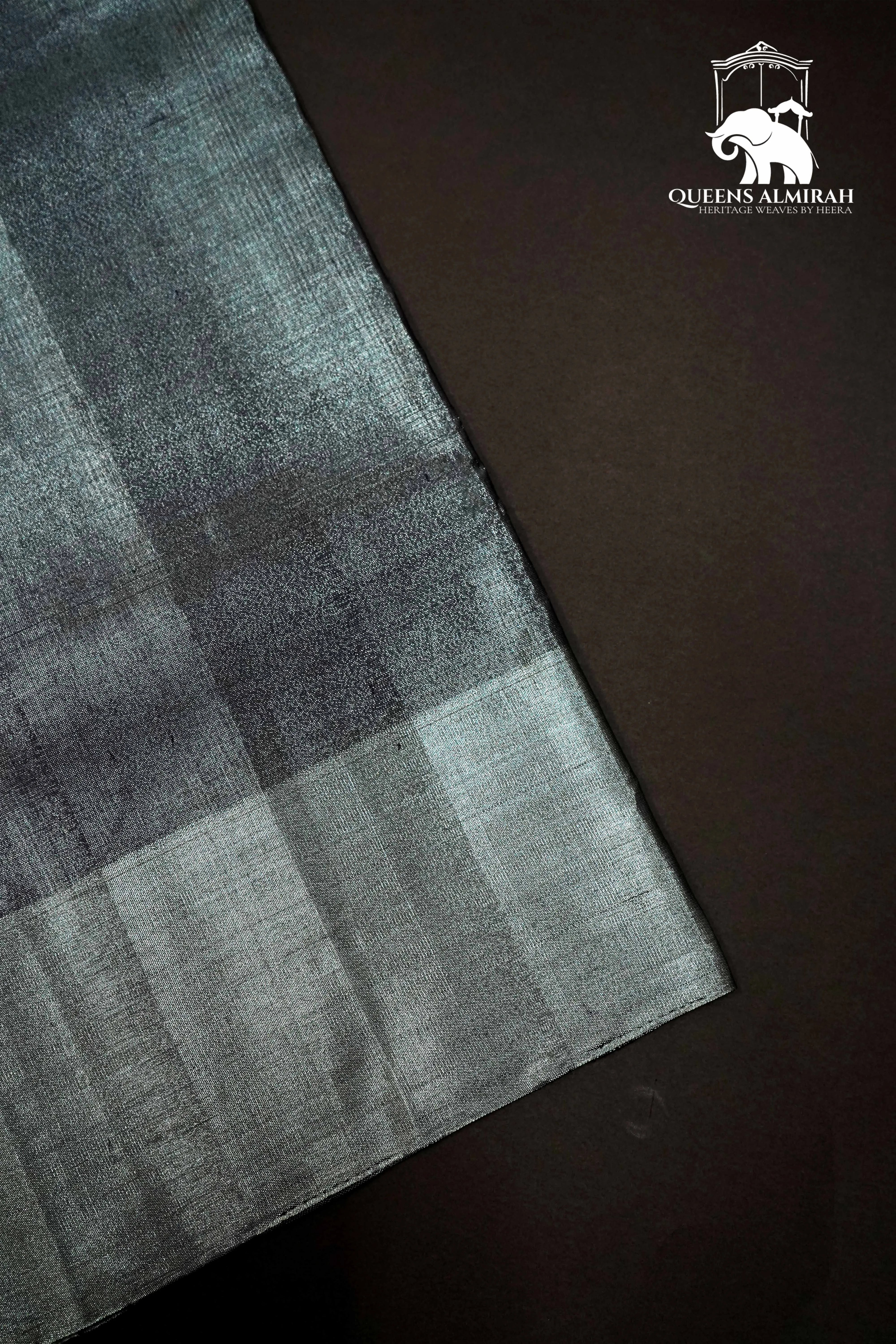 GREY WITH TISSUE BORDER SOFT SILK SAREE