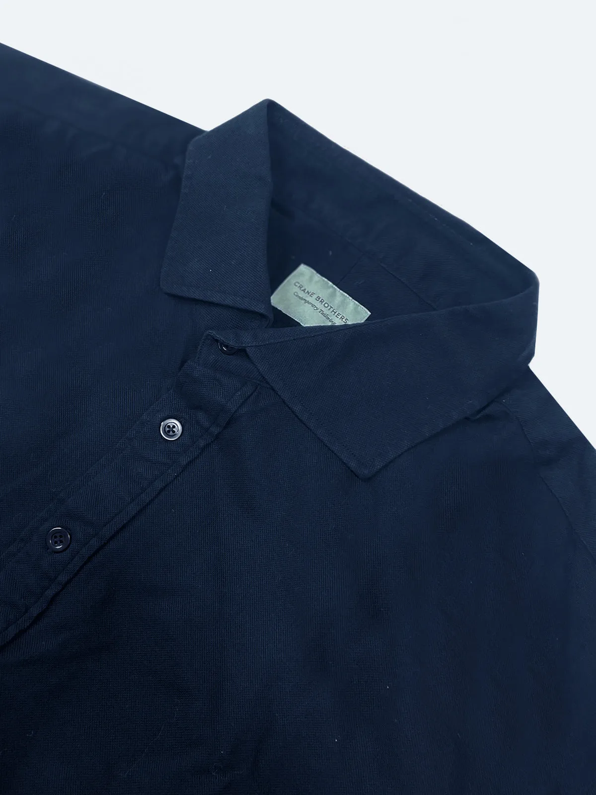 Indigo Cotton Pique Polo