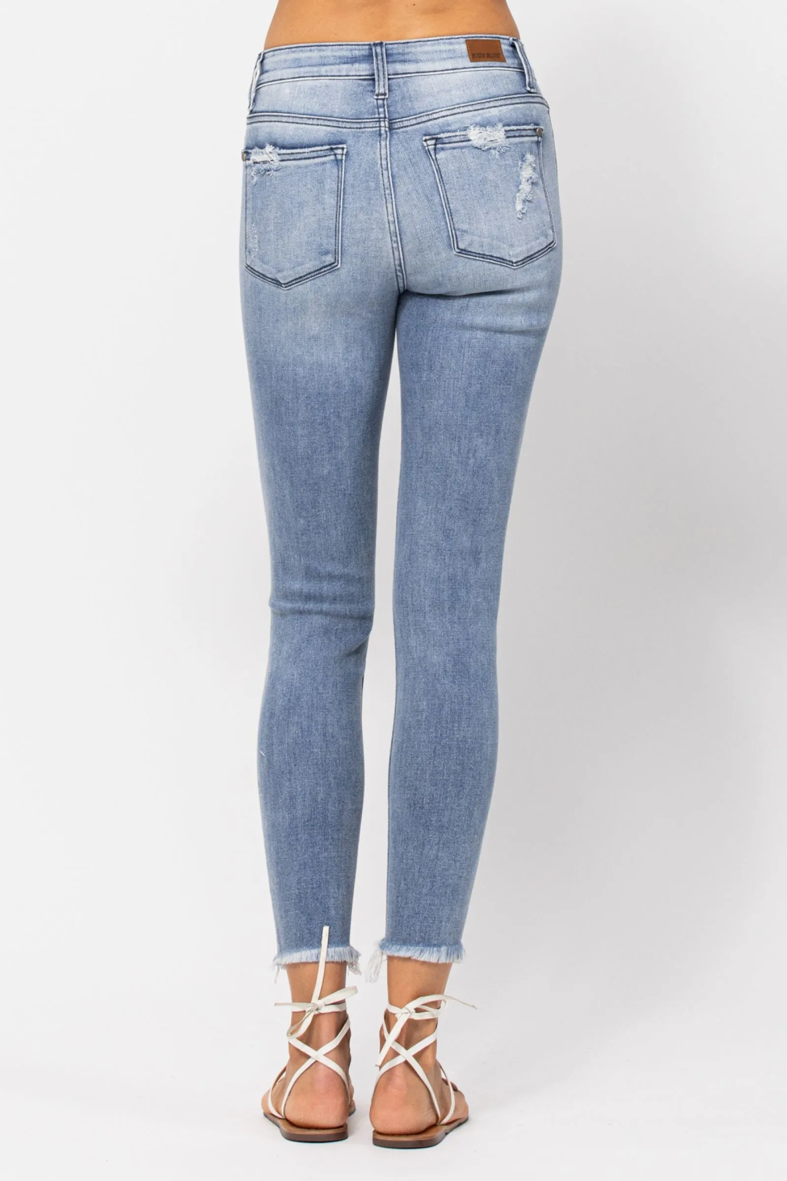 Judy Blue Mid Rise Destroyed Skinny