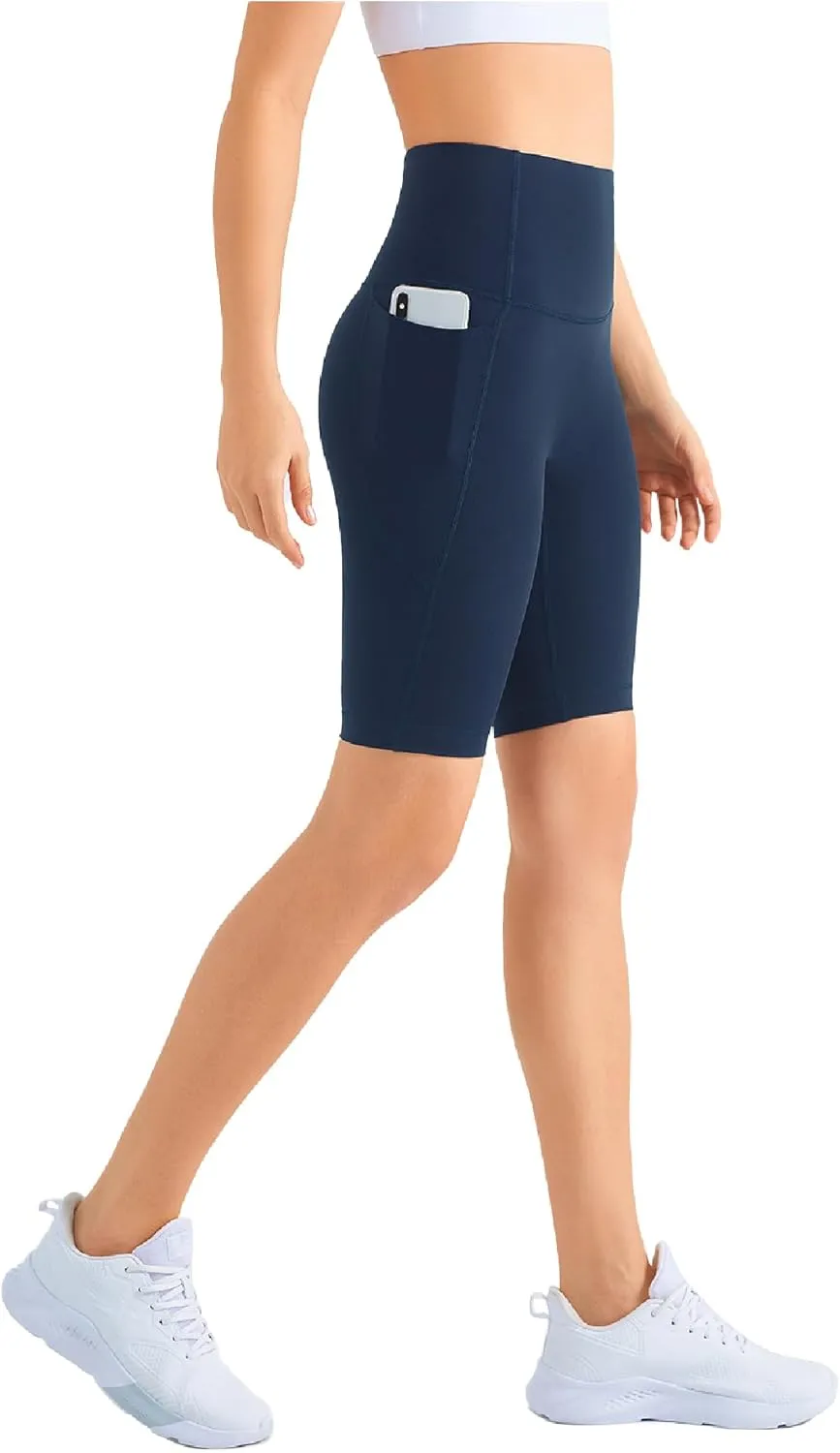 Kseniya Women's Yoga Shorts-Athletic Shorts with Pockets High Waisted and Comfortable.