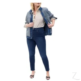 Ladies Extra High Waist Super Strong Stretchy Skinny Denim Jeans | Plain | "Bobo"