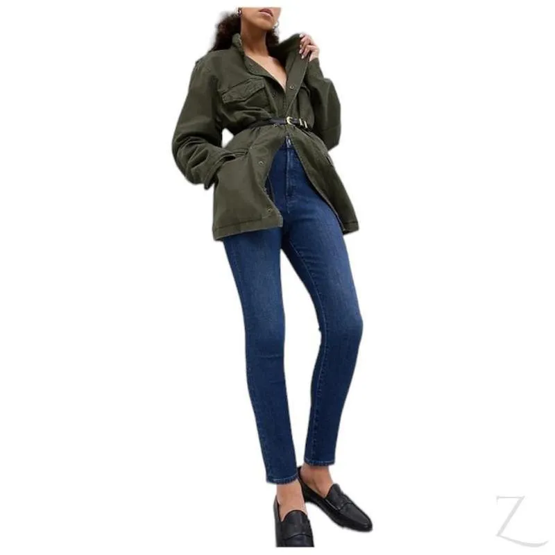 Ladies Extra High Waist Super Strong Stretchy Skinny Denim Jeans | Plain | "Bobo"