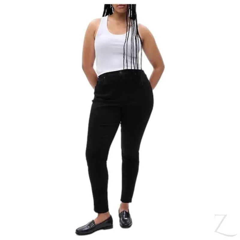 Ladies High Rise Super Strong Stretchy Skinny Denim Jeans | Plain | "Bobo"
