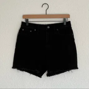 Madewell High Waist Raw Hem Denim Shorts