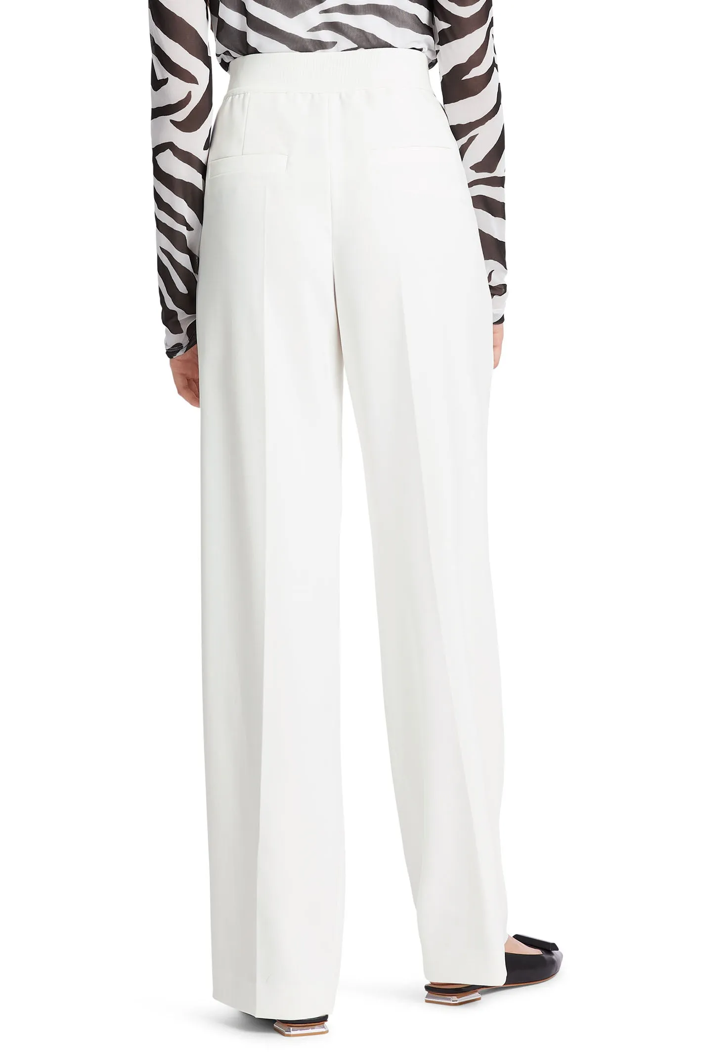 Marc Cain Collection WC 81.17 W56 110 Off White Washington Trousers