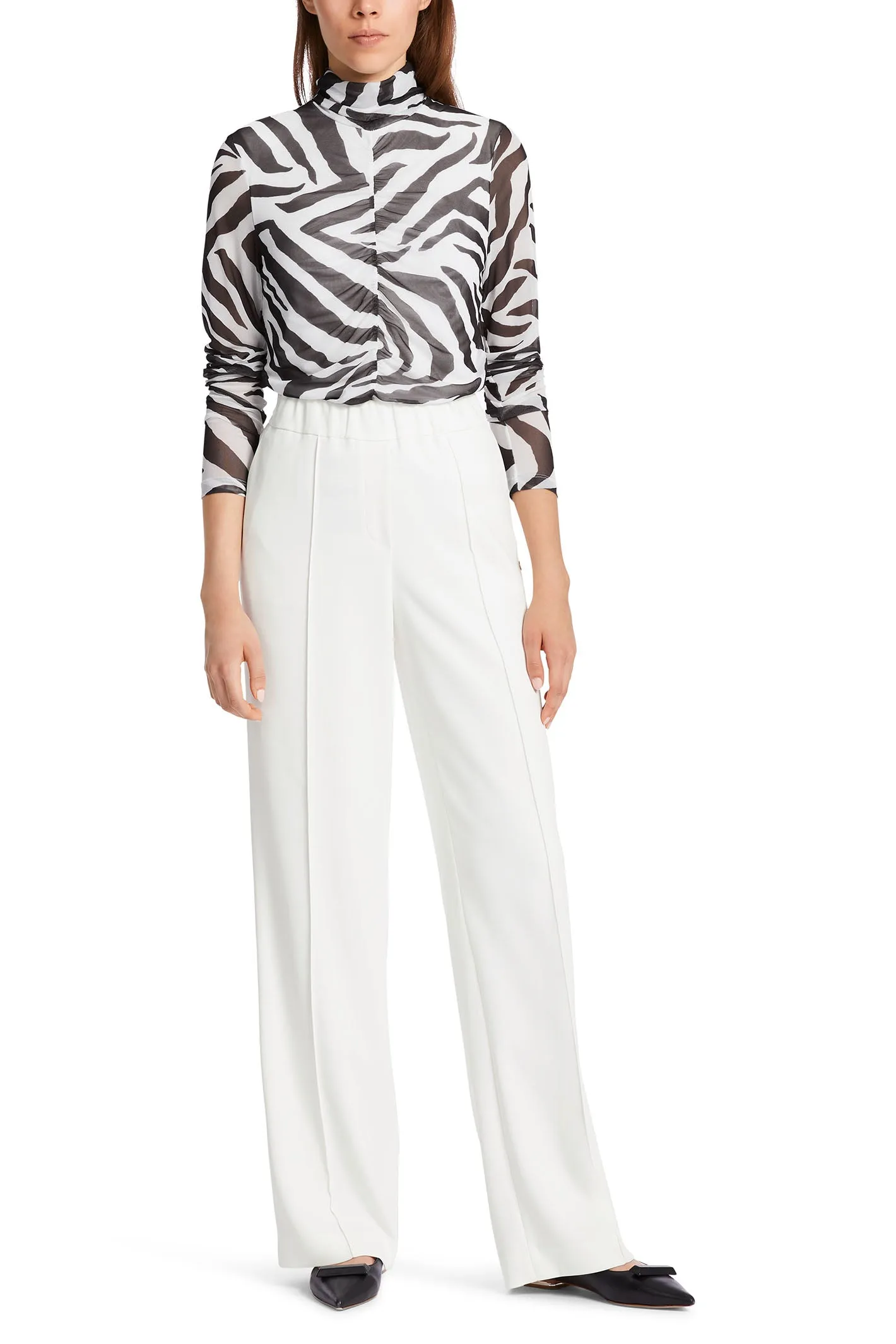 Marc Cain Collection WC 81.17 W56 110 Off White Washington Trousers