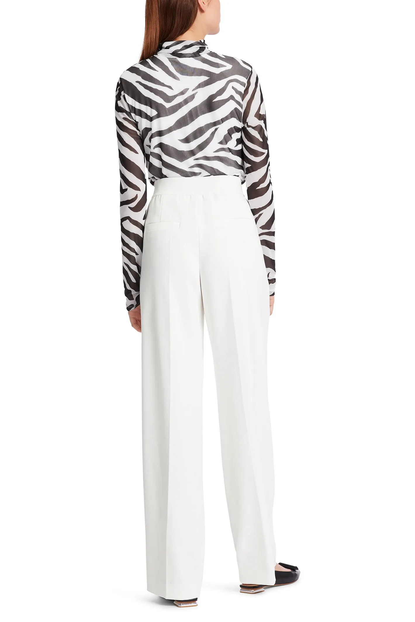 Marc Cain Collection WC 81.17 W56 110 Off White Washington Trousers