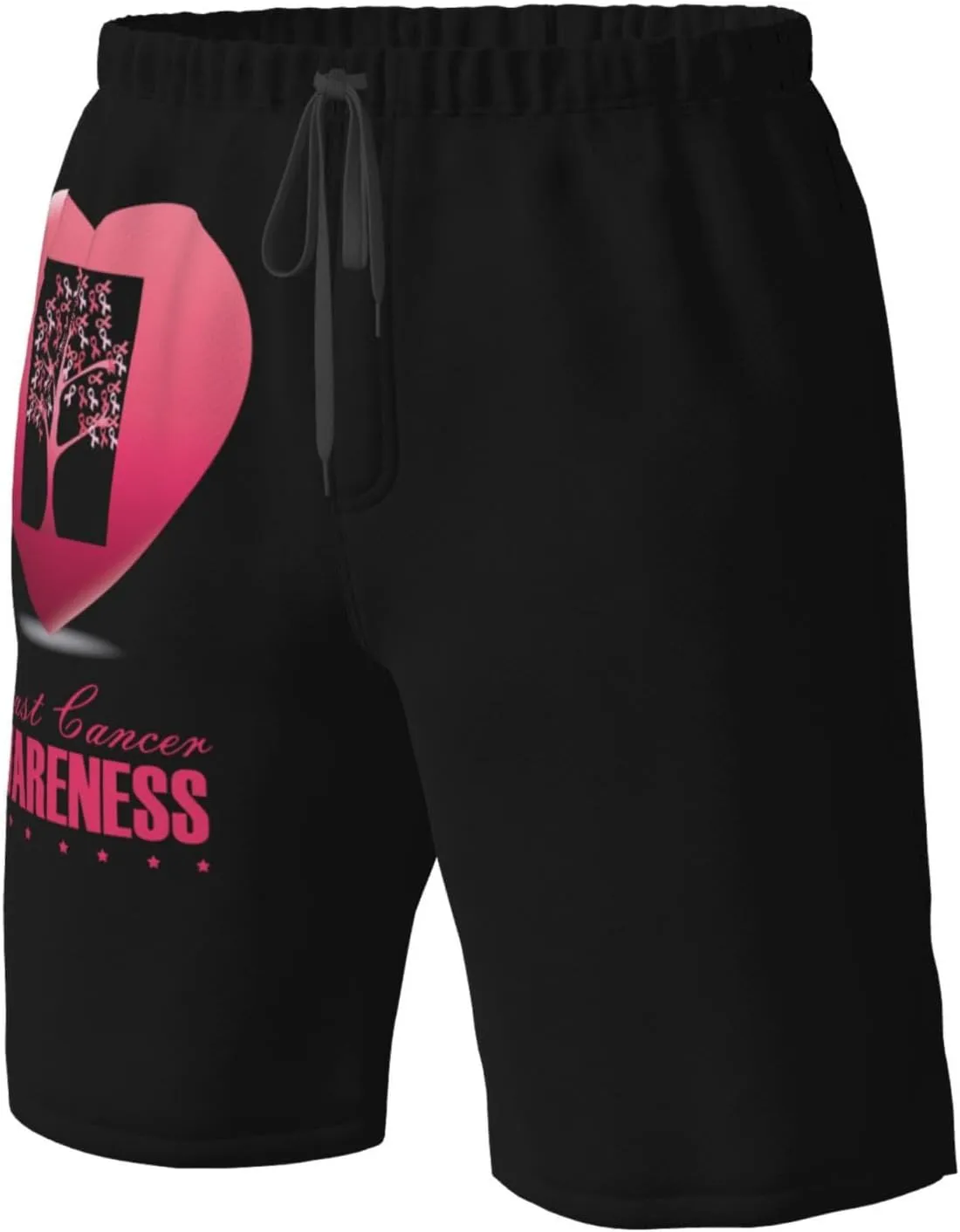 Men's Swim Trunks Beach Shorts Drawstring Quick Dry Running Shorts Comfortable Loose Gym Shorts Swimsuit Pants with Pockets