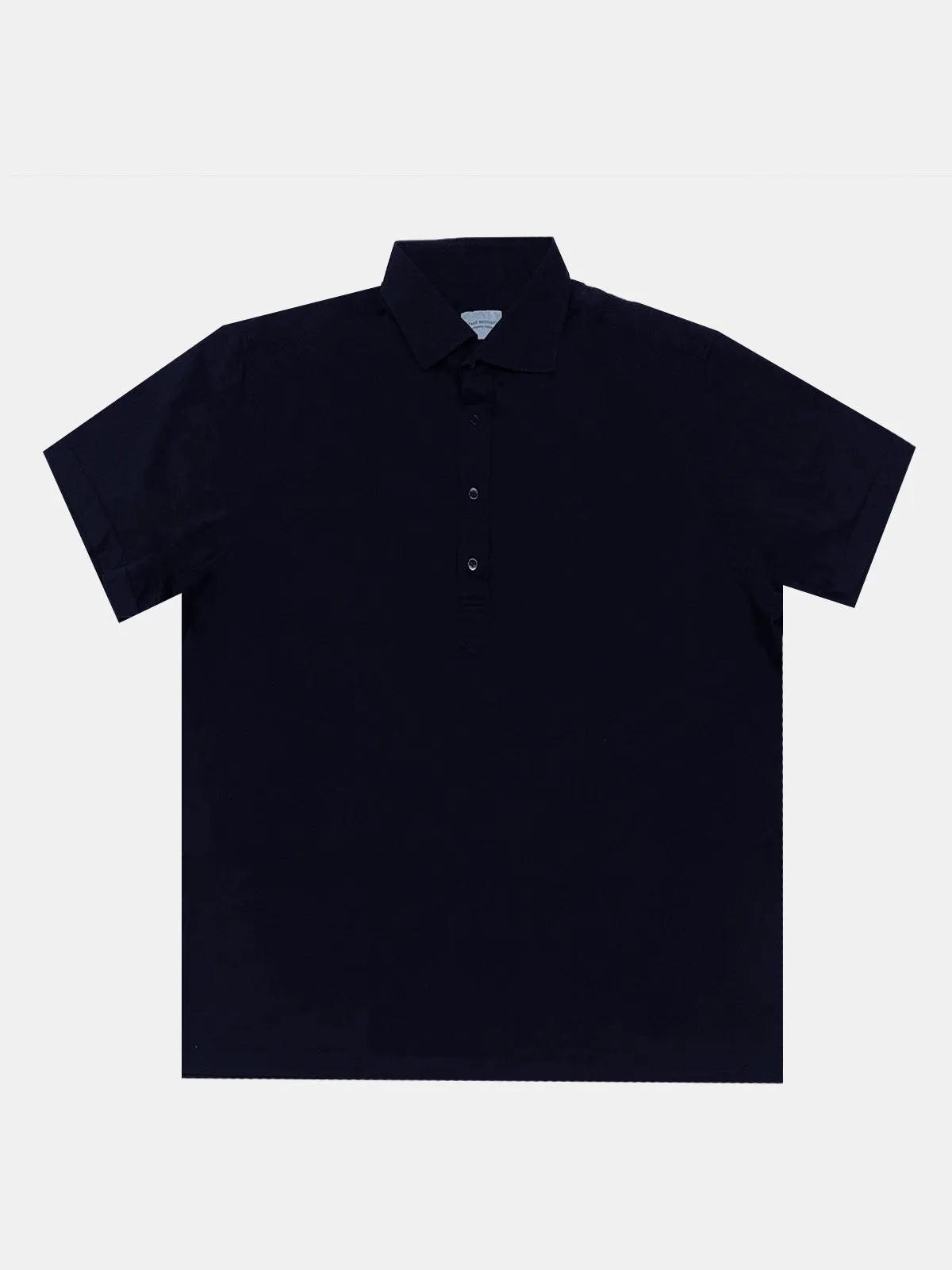 Navy Cotton Pique Polo