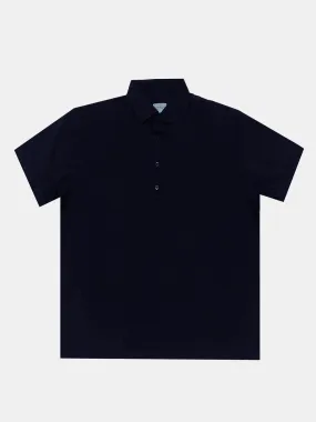 Navy Cotton Pique Polo