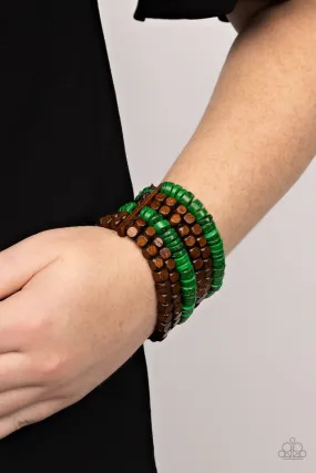 Paparazzi Bracelet ~ Fiji Fiesta - Green