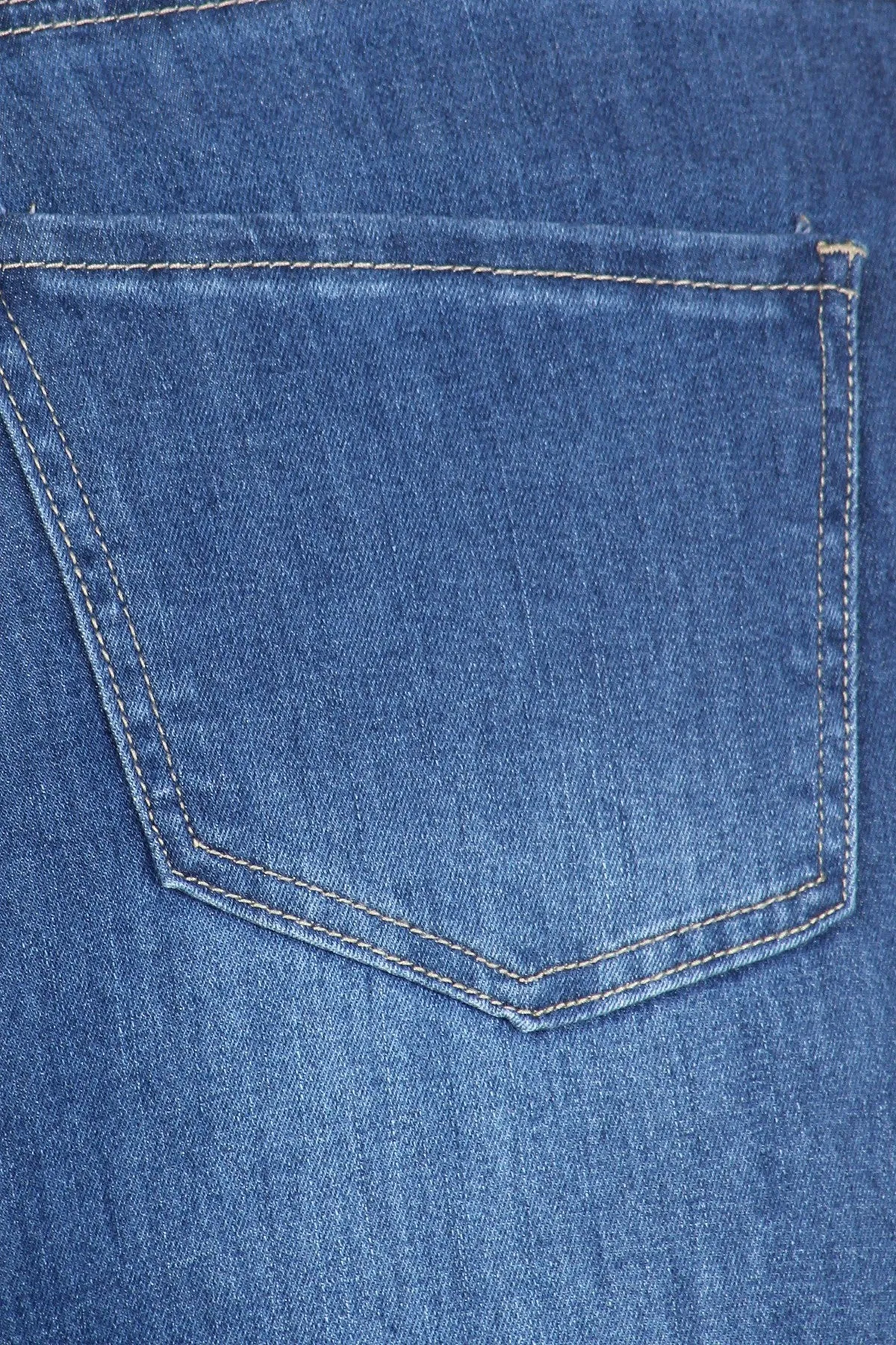 Plus Size High Waisted Stretchy Bell Bottoms - Medium Denim