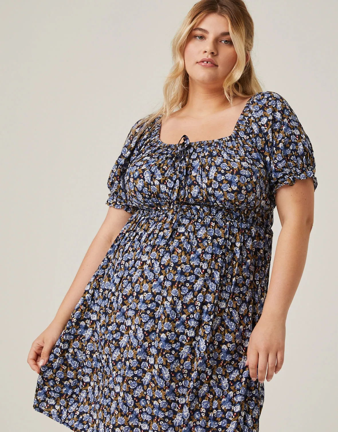Plus Size Rosey Floral Sundress