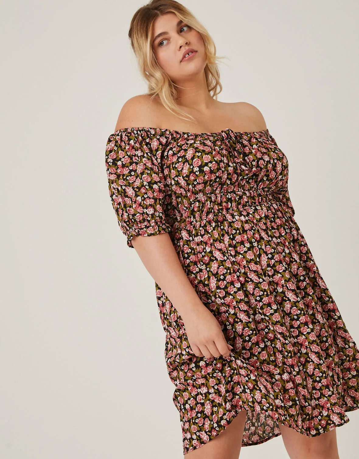 Plus Size Rosey Floral Sundress