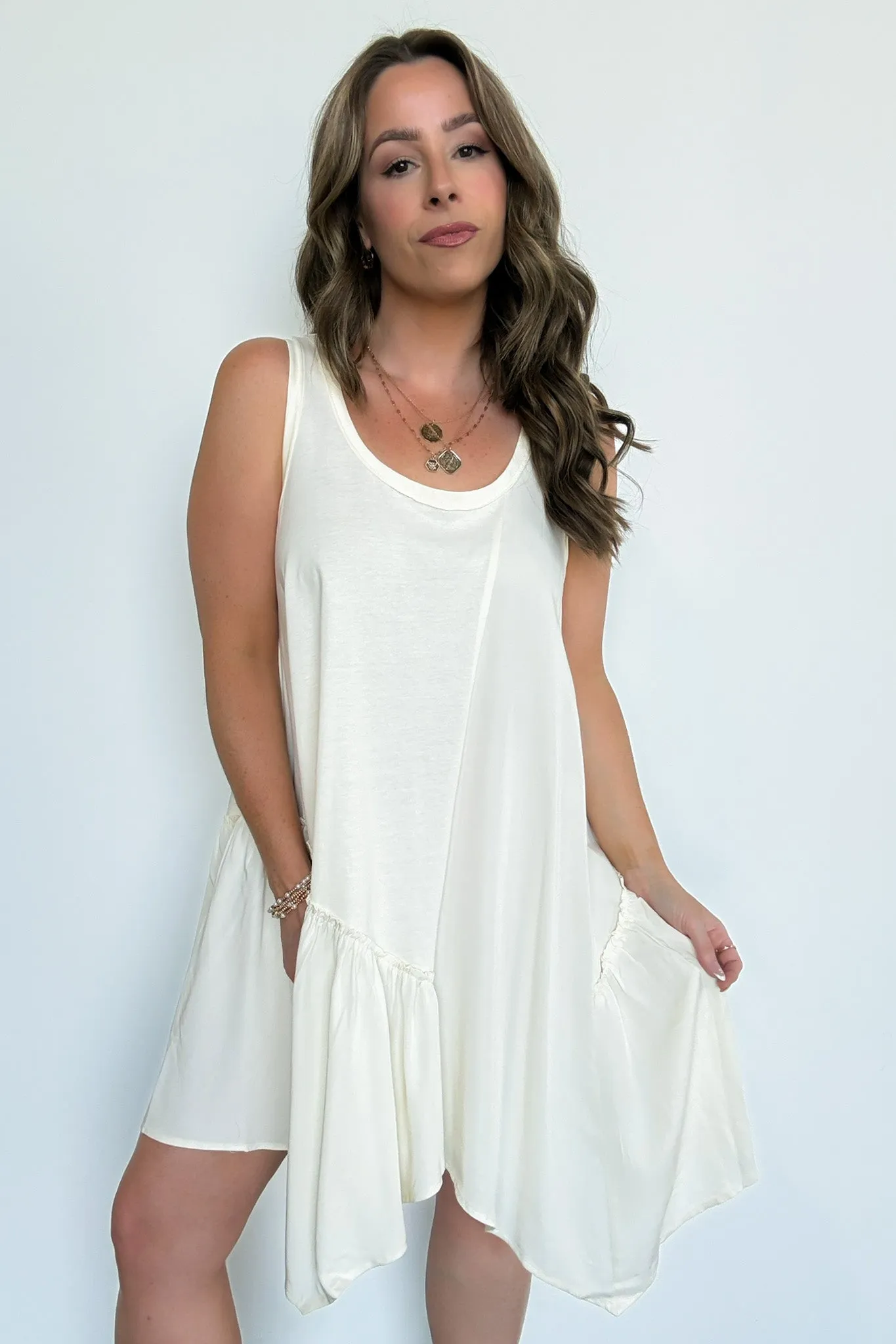 Right Moment Asymmetric Flare Dress