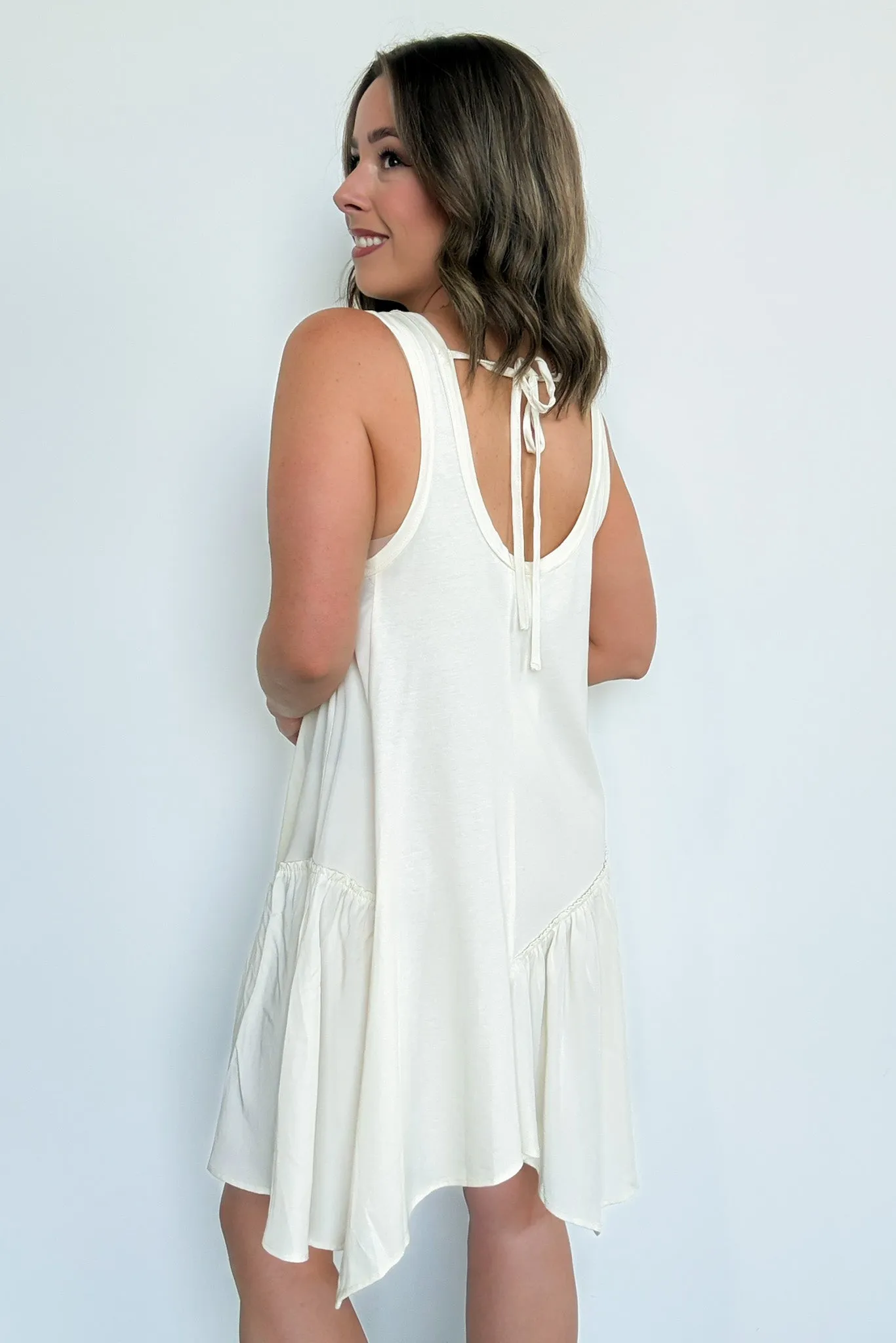 Right Moment Asymmetric Flare Dress