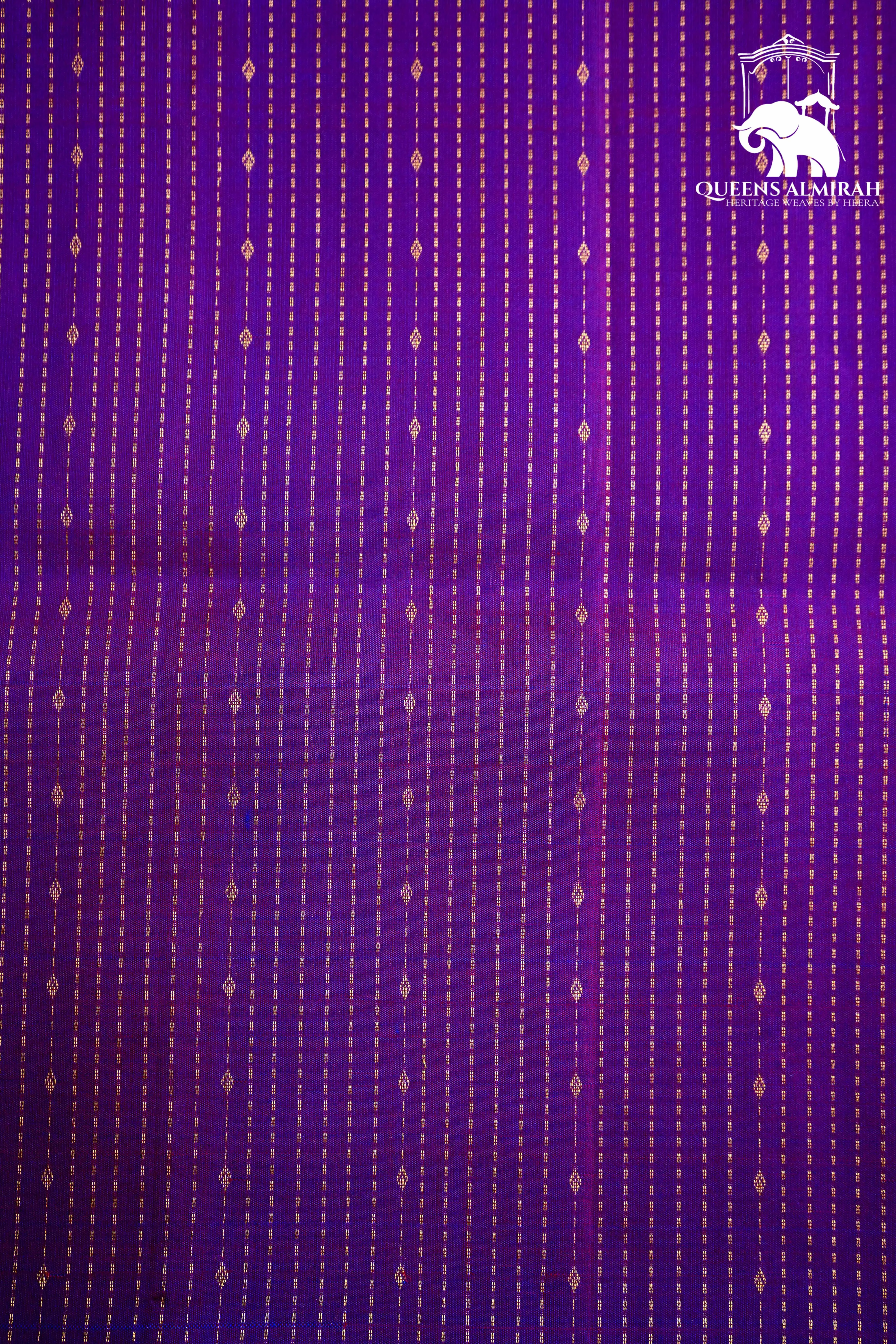 ROYAL PURPLE WITH LAPIS BLUE SOFT SILK SAREE